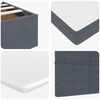 vidaXL Ottoman Bed with Mattresses Dark Grey 180x200cm Velvet