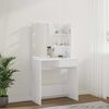 vidaXL Dressing Table with LED White 74.5x40x141 cm