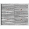 vidaXL Storage Bed Frame Grey Sonoma 150 x 200 cm Engineered Wood