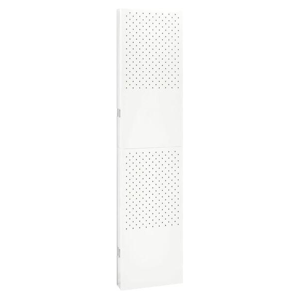 vidaXL 5-Panel Room Divider White 200x180 cm Steel