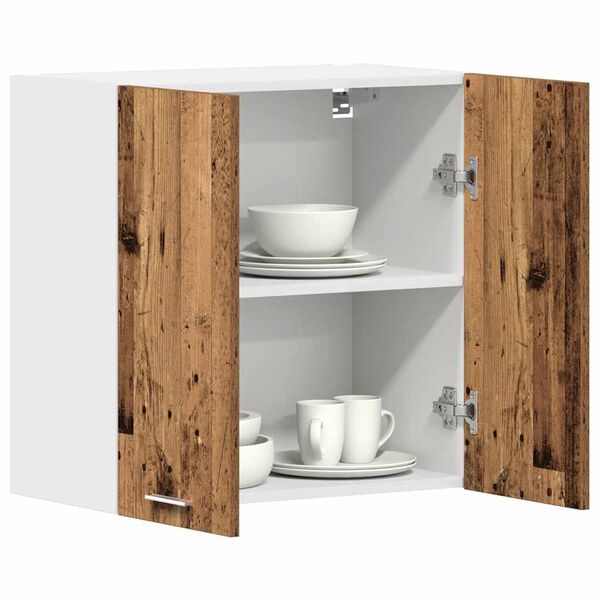 vidaXL Kitchen Wall Cabinet Lyon&nbsp;Old Wood&nbsp;60x31x60 cm Engineered Wood