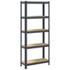 vidaXL 5-Layer Storage Shelf Anthracite Steel&Engineered Wood