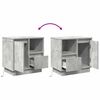 vidaXL Bedside Cabinet 2 pcs Concrete Grey 50 x 34.5 x 50 cm