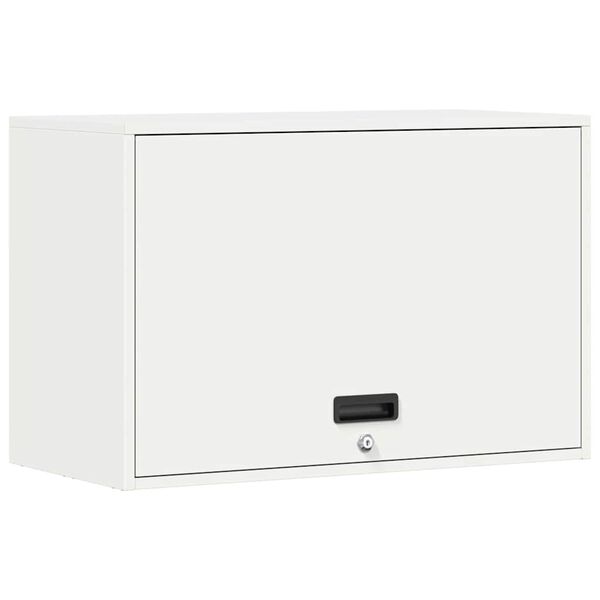 vidaXL Wall Cabinet for Garage with Gas-lift Door White