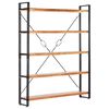 vidaXL 5-Tier Bookcase 140x30x180 cm Solid Acacia Wood