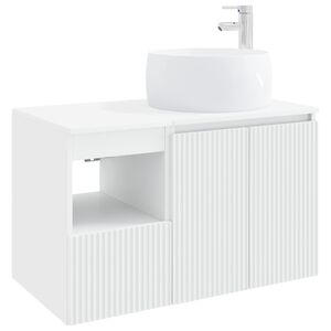 vidaXL Bathroom Cabinet Set 2 pcs White 79.5 x 44.5 x 80 cm