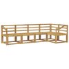 vidaXL Outdoor Sofa Set 5 pcs White Solid Acacia Wood