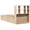vidaXL Bed Frame without Mattress 75x190 cm Small Single Solid Wood Pine