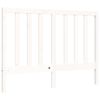 vidaXL Bed Frame without Mattress White Small Double Solid Wood Pine