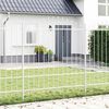 vidaXL Garden Fence White 170 x 215 cm Powder-Coated Steel