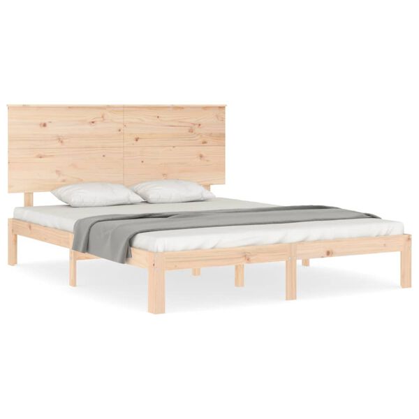 vidaXL Bed Frame without Mattress 160x200 cm Solid Wood Pine