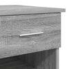 vidaXL Desk with Drawer Grey sonoma 90 x 49.5 x 75 cm Engineered wood