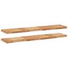 vidaXL Floating Shelves 2 pcs 160x30x4 cm Oil Finished Solid Wood Acacia