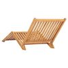 vidaXL Sun Lounger Solid Teak Wood
