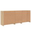 vidaXL Sideboard with LED Lights Sonoma Oak 181.5x37x67 cm