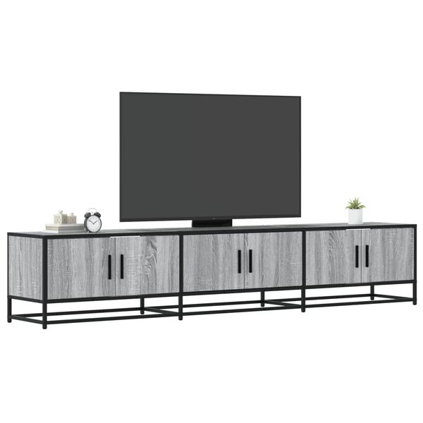 vidaXL TV Cabinet Grey Sonoma 210x35x41 cm Engineered Wood