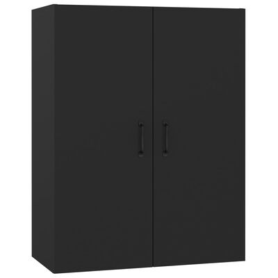 vidaXL Hanging Cabinet Black 69,5x34x90 cm Engineered Wood