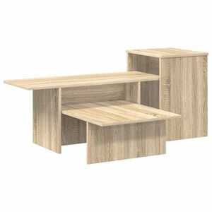 vidaXL Console Table Sonoma Oak 91.5 x 35 x 38.5 cm Engineered Wood