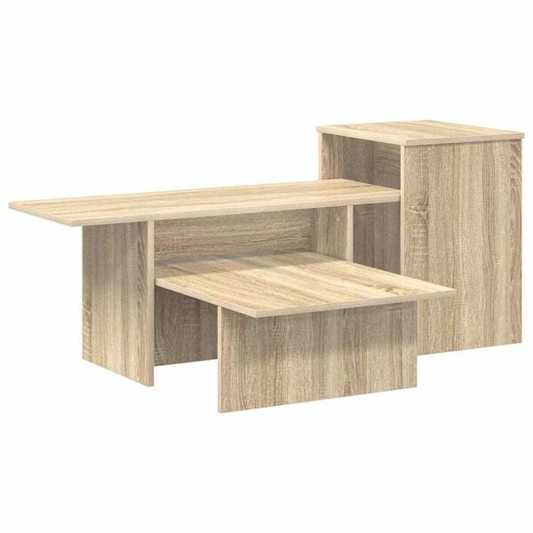 vidaXL Console Table Sonoma Oak 80 x 50 x 225 cm Engineered Wood