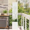 vidaXL Garden Privacy Screen White 32 x 140 cm Cold-rolled steel