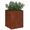 vidaXL Garden Planter Weathering Steel 32 x 32 x 40 cm