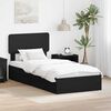 vidaXL Storage Bed with Headboard Black 75 x 190 cm Engineered Wood