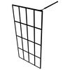 vidaXL Walk-in Shower Screen Clear Tempered Glass 90x195 cm