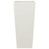 vidaXL Garden Planters White 2 pcs 35x35x75 cm Steel