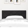 vidaXL Headboard Height Adjustable with Headboard Black 90 cm Velvet