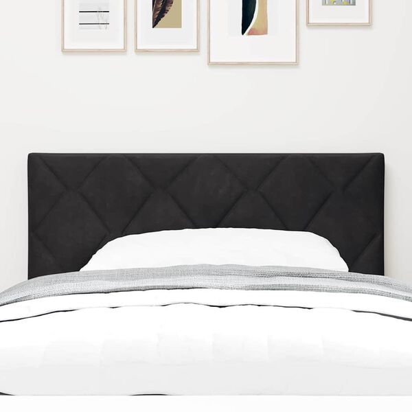 vidaXL Headboard Height Adjustable with Headboard Black 90 cm Velvet
