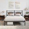 vidaXL Bed Frame without Mattress Brown Oak 137x190 cm Engineered Wood
