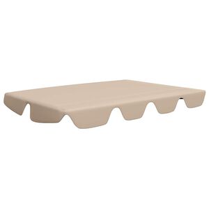 vidaXL Replacement Canopy for Garden Swing Beige 188/168x145/110 cm