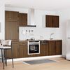 vidaXL 7 Piece Kitchen Cabinet Set Lucca Brown Oak Engineered Wood