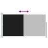 Patio Terrace Side awning 160 x 300 cm Black