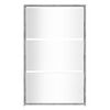 vidaXL Shoe Cabinet with Mirror 3-Layer Grey Sonoma 63x17x102.5 cm