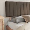 vidaXL Bed Frame with Upholstered Headboard Taupe 180 x 200 cm