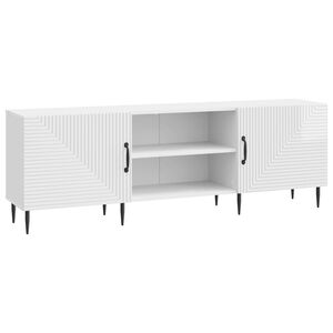 vidaXL TV Cabinet 150 x 31 x 50 cm High Gloss White Engineered Wood