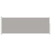 vidaXL Retractable Side Awning 160 x 500 cm Grey