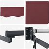vidaXL Automatic Retractable Awning Burgundy 400x300 cm