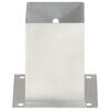 vidaXL Post Anchors 4 pcs Galvanised Metal 101 mm