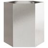 vidaXL Garden Planter 2 pcs Hexagon 46x40x45 cm Stainless Steel