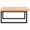 vidaXL Basin Shelf Wall Mounted Steel and Solid Wood Beech