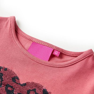 Kids' T-shirt with Long Sleeves Old Pink 92
