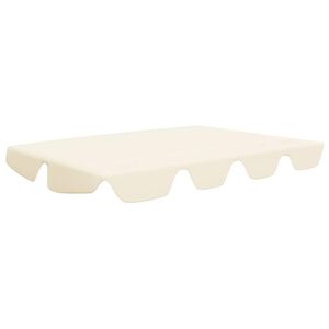 vidaXL Replacement Canopy for Garden Swing Cream 188/168x145/110 cm