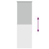 vidaXL Roller Blind Blackout Light Grey 45x150 cm Fabric Width 40.7 cm Polyester