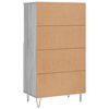 vidaXL Highboard Grey Sonoma 60x36x110 cm Engineered Wood