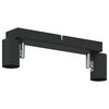 vidaXL Ceiling Spotlight Black 26 x 6.5 x 11.5 cm Metal