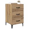 vidaXL Bedside Cabinet Artisan Oak 40 x 40.5 x 66 cm Engineered Wood