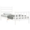 vidaXL Bed Frame without Mattress White 100x200 cm Solid Wood Pine