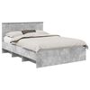 vidaXL Bed Frame Concrete Grey 150 x 200 cm Engineered Wood